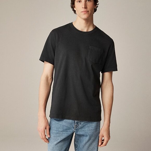 J. Crew Vintage-wash cotton pocket T-shirt in Black- Size Small - Picture 1 of 6